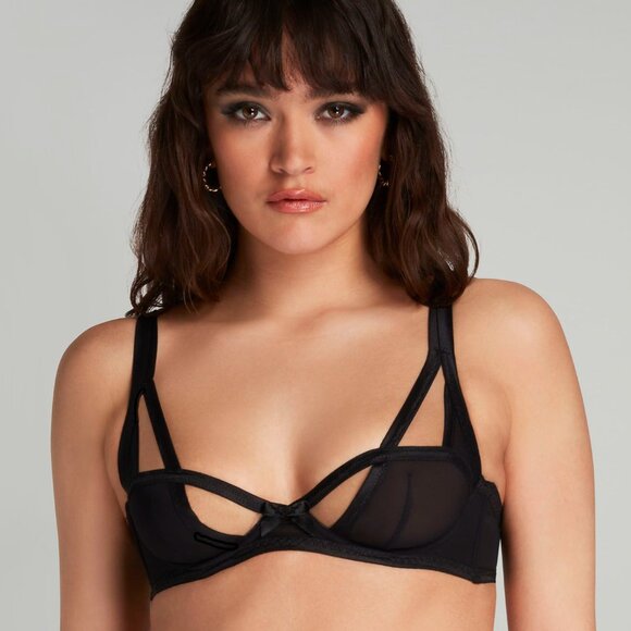 Agent Provocateur Joan Balconette Underwired Bra in Black...